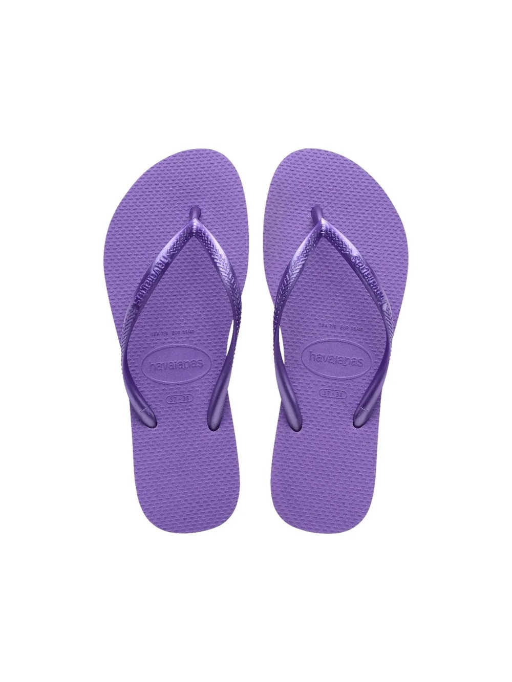 Havaianas Dark Purple Slim Flip Flops NWT